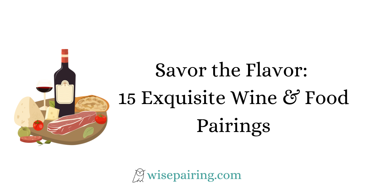 Savor the Flavor 15 Exquisite Wine and Food Pairings