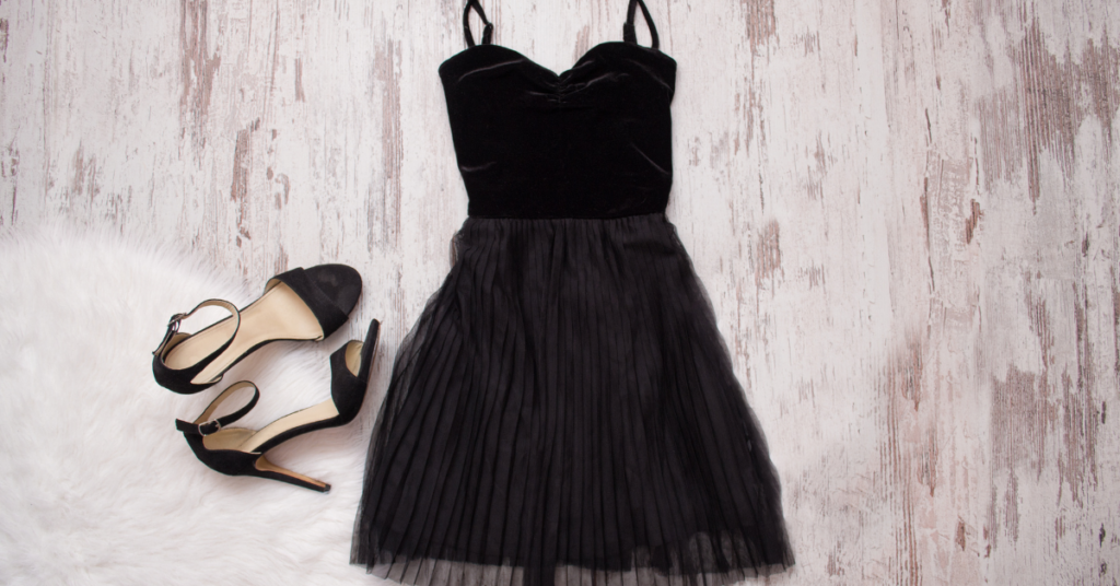 little black dress pairing